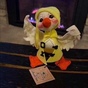 Vintage Adorable Raincoat Duckie Annalee 1992